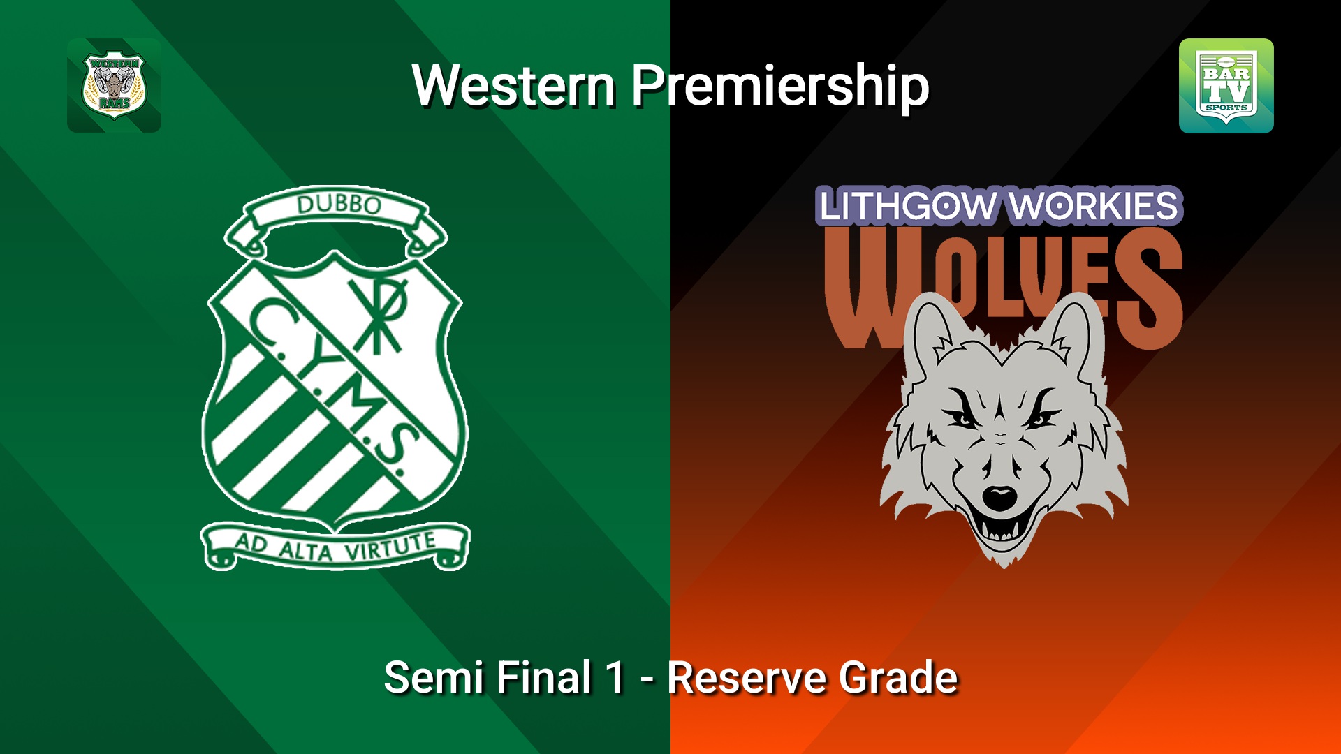 260823-video-Western Premiership Semi Final 1 - Reserve Grade - Dubbo CYMS v Lithgow Workies Wolves Slate Image