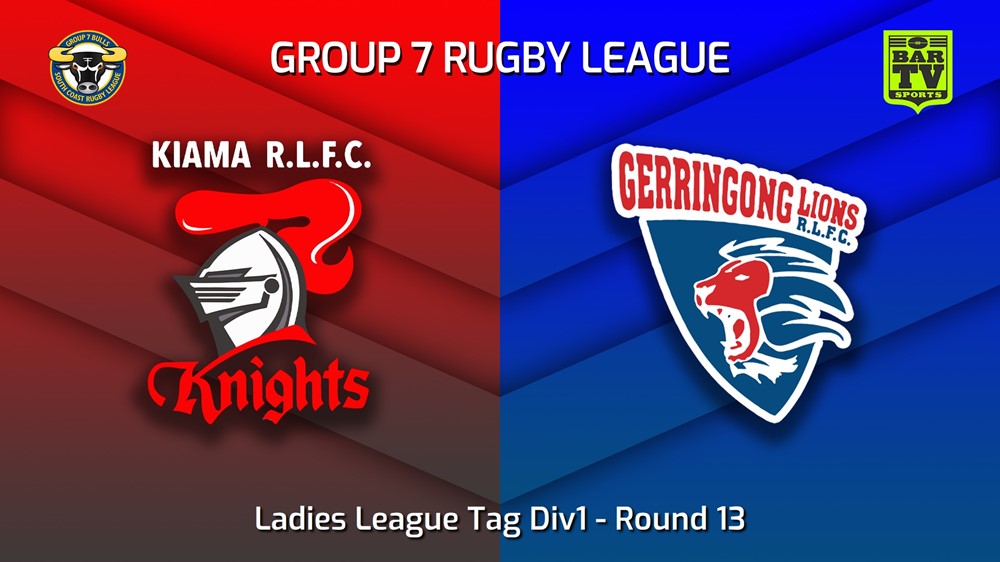 230709-South Coast Round 13 - Ladies League Tag Div1 - Kiama Knights v Gerringong Lions Slate Image