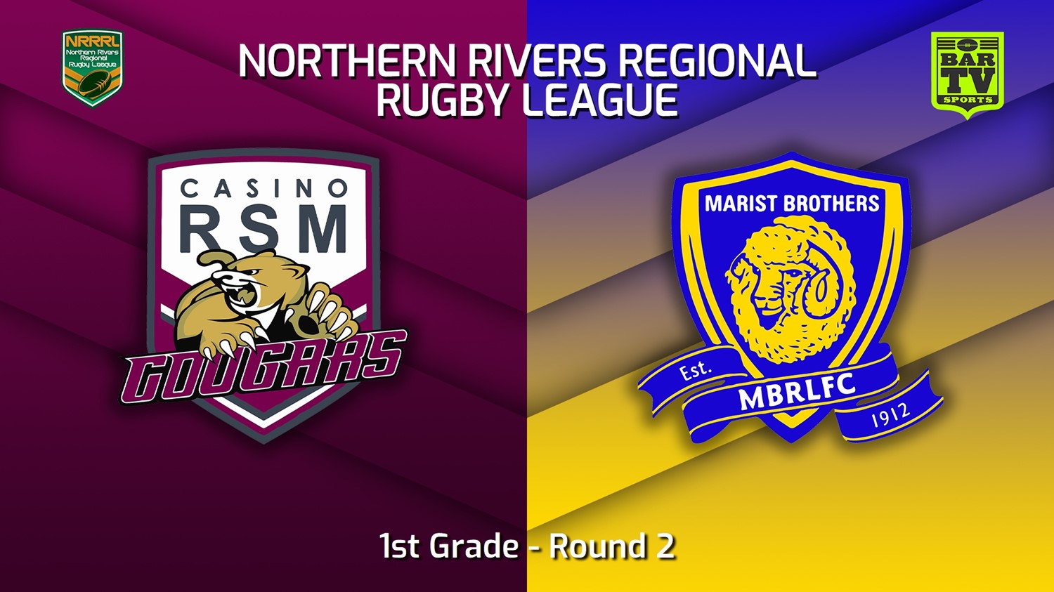 230423-Northern Rivers Round 2 - 1st Grade - Casino RSM Cougars v Lismore Marist Brothers Minigame Slate Image
