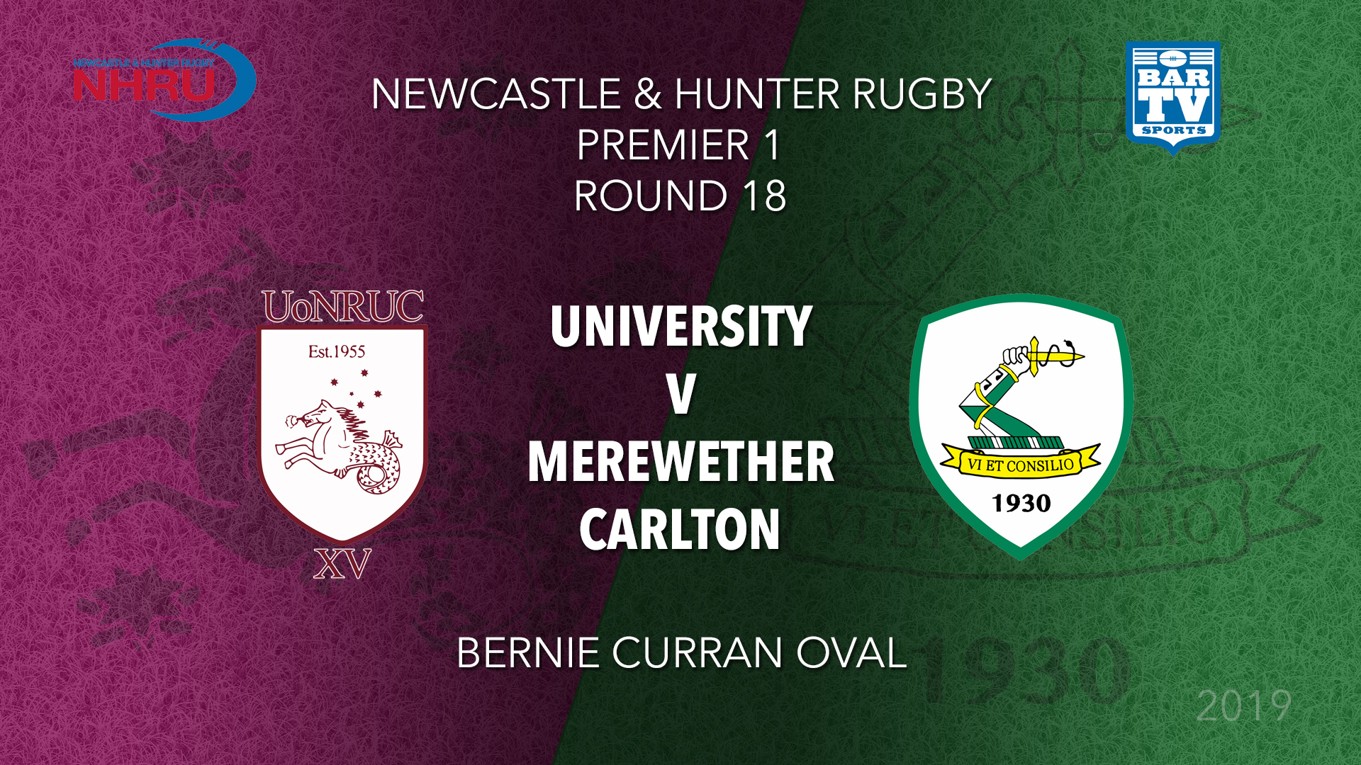 NHRU Round 18 - Premier 1 - University Of Newcastle v Merewether Carlton Slate Image