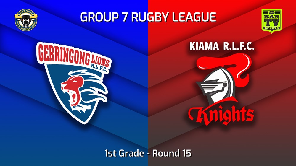 220806-South Coast Round 15 - 1st Grade - Gerringong Lions v Kiama Knights Slate Image