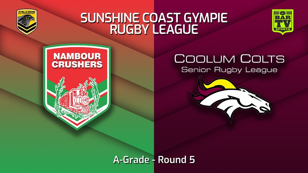 230506-Sunshine Coast RL Round 5 - A-Grade - Nambour Crushers v Coolum Colts Slate Image