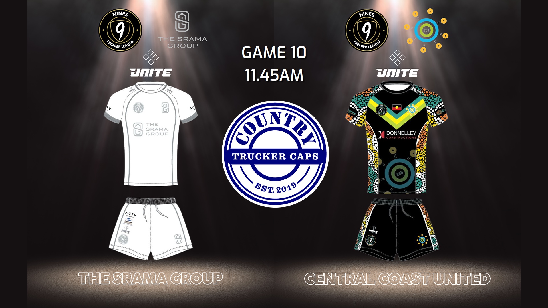 240126-Nines Premier League Game 10 - BYS Pool - The Srama Group v Central Coast United Slate Image