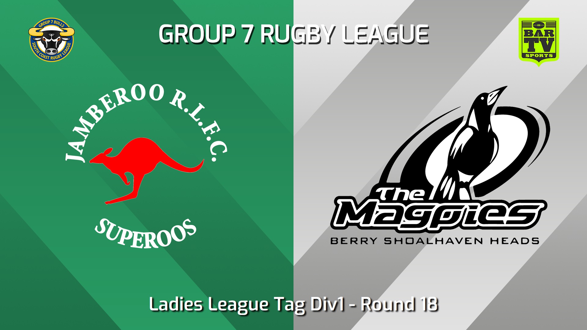 240817-video-South Coast Round 18 - Ladies League Tag Div1 - Jamberoo Superoos v Berry-Shoalhaven Heads Magpies Slate Image
