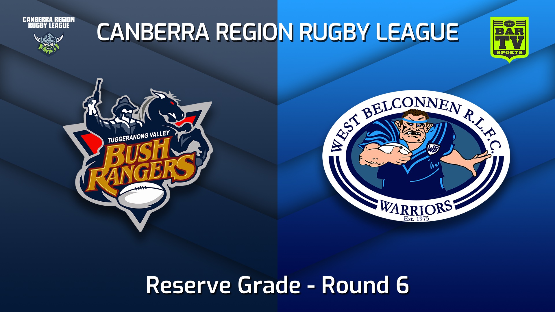 220521-Canberra Round 6 - Reserve Grade - Tuggeranong Bushrangers v West Belconnen Warriors Slate Image