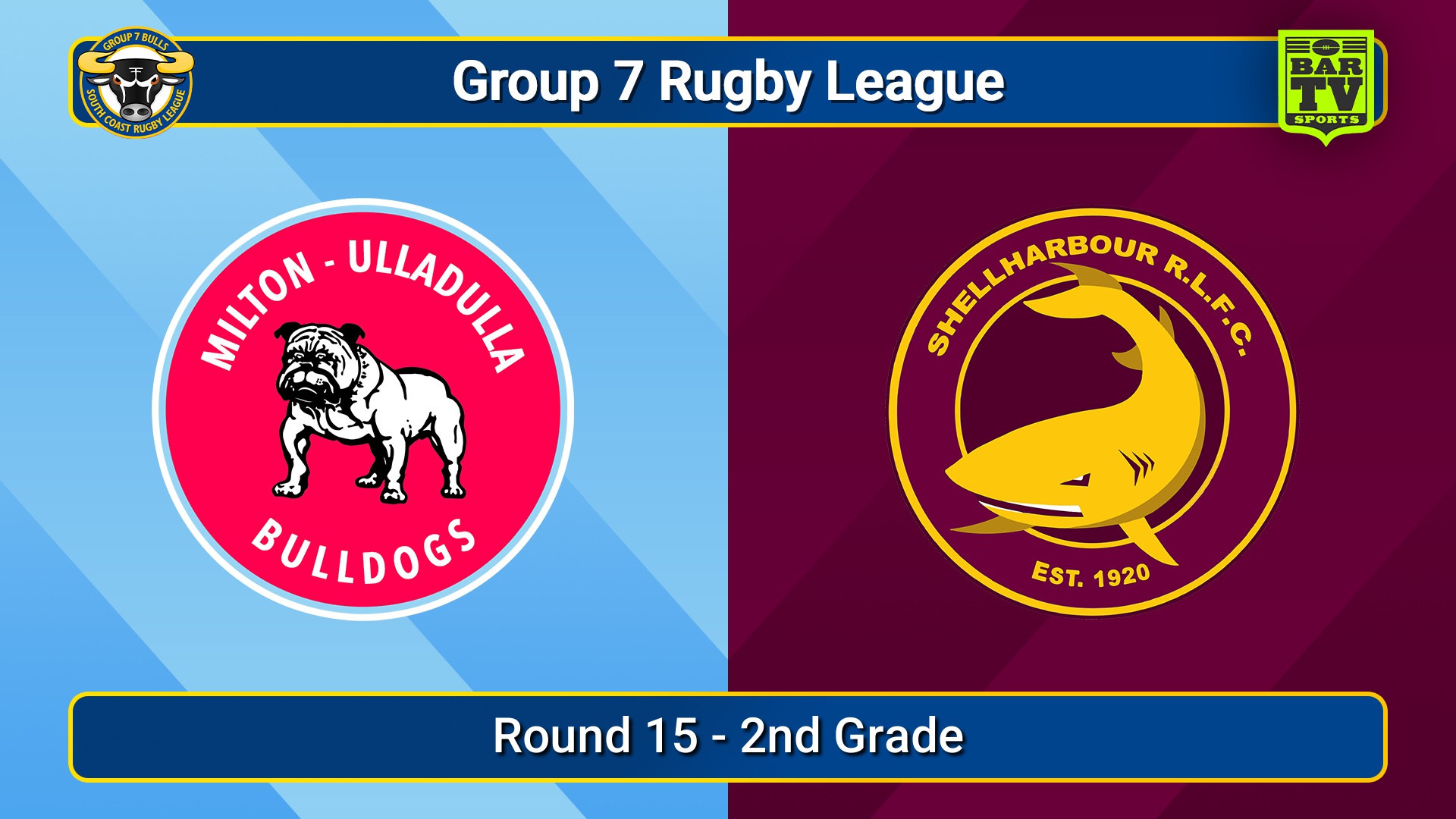 250810-video-South Coast Round 15 - 2nd Grade - Milton-Ulladulla Bulldogs v Shellharbour Sharks Slate Image