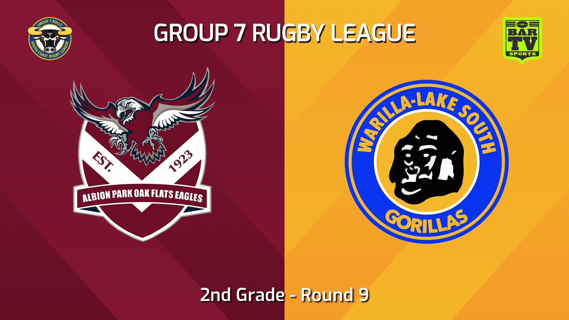 240602-video-South Coast Round 9 - 2nd Grade - Albion Park Oak Flats Eagles v Warilla-Lake South Gorillas Slate Image