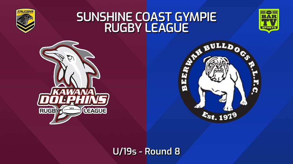 240602-video-Sunshine Coast RL Round 8 - U/19s - Kawana Dolphins v Beerwah Bulldogs Slate Image