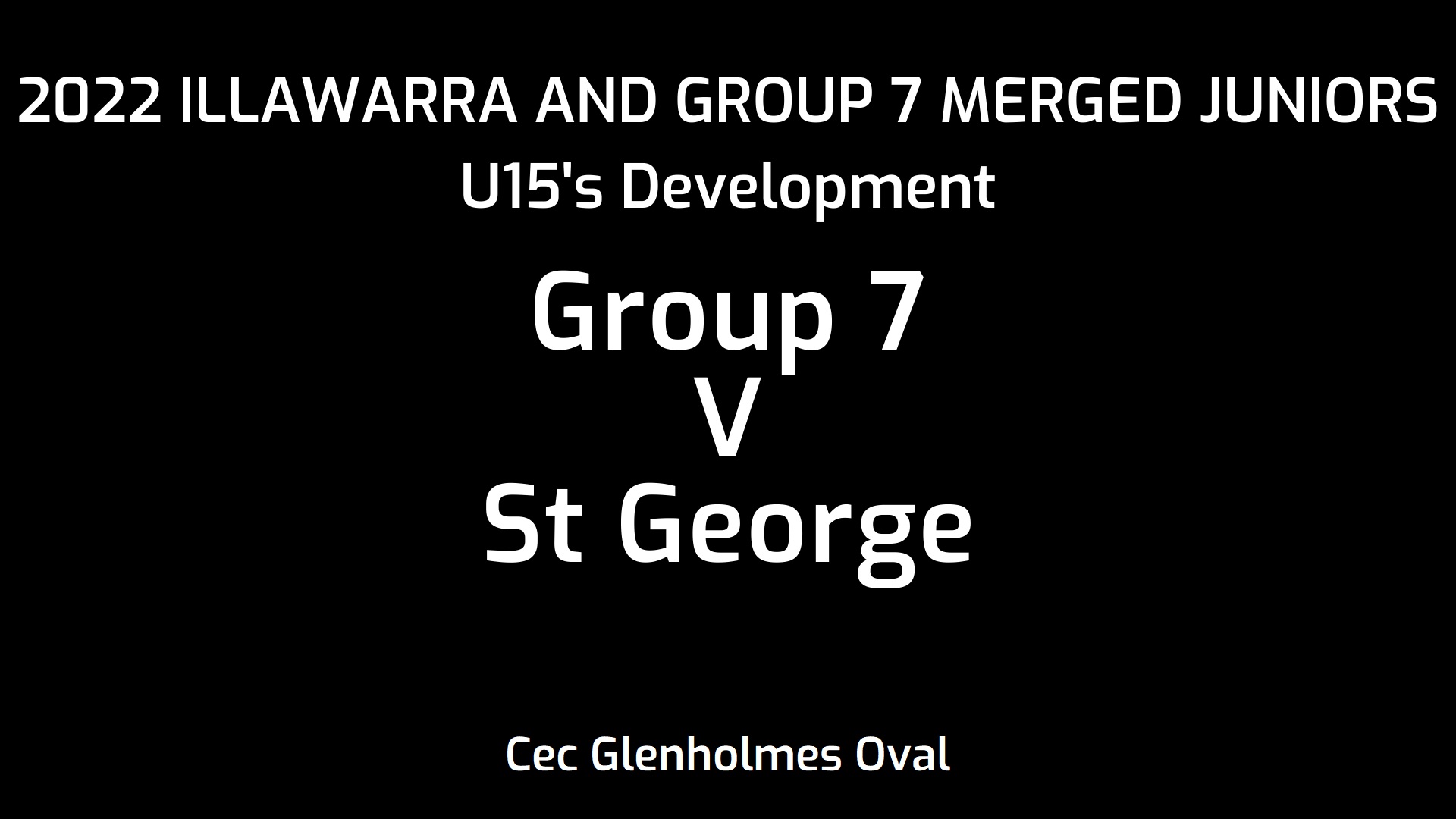 220924-Illawarra and Group 7 Merged Juniors U15's Development - Group 7 v St George Dragons Slate Image