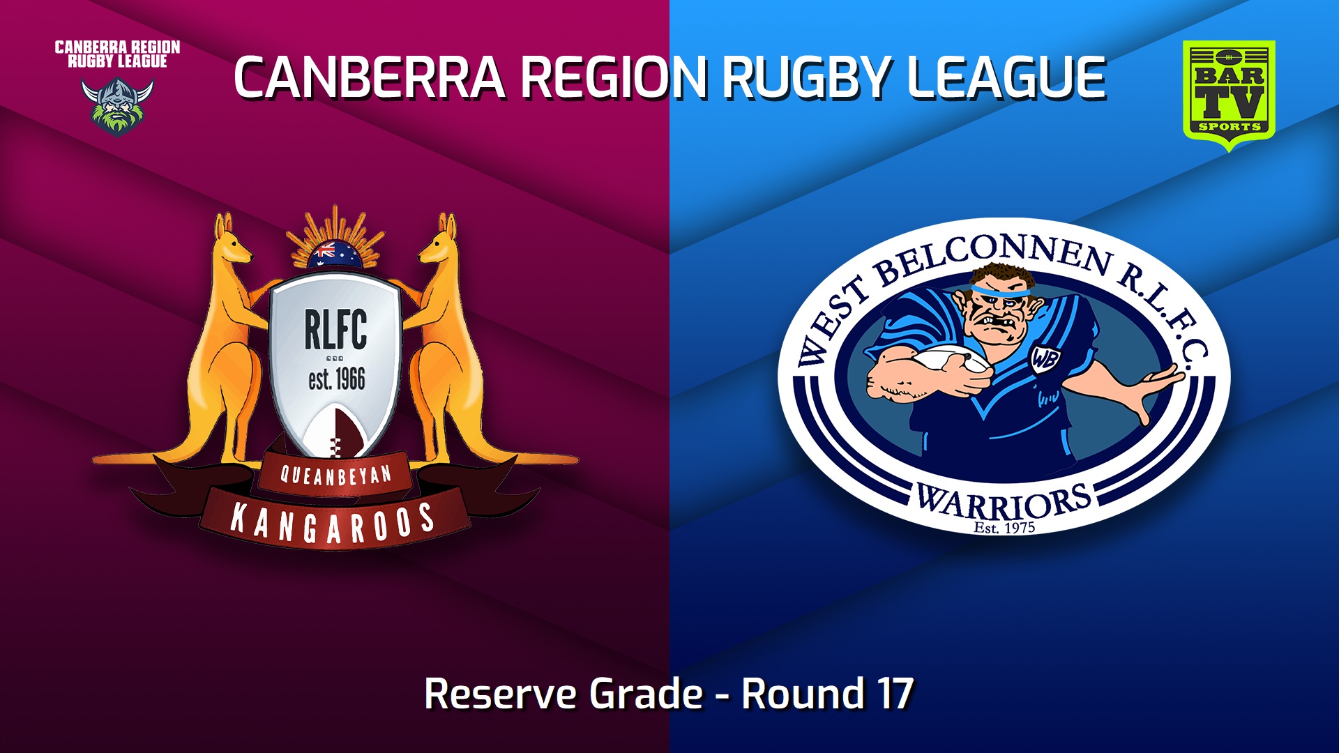 220820-Canberra Round 17 - Reserve Grade - Queanbeyan Kangaroos v West Belconnen Warriors Slate Image