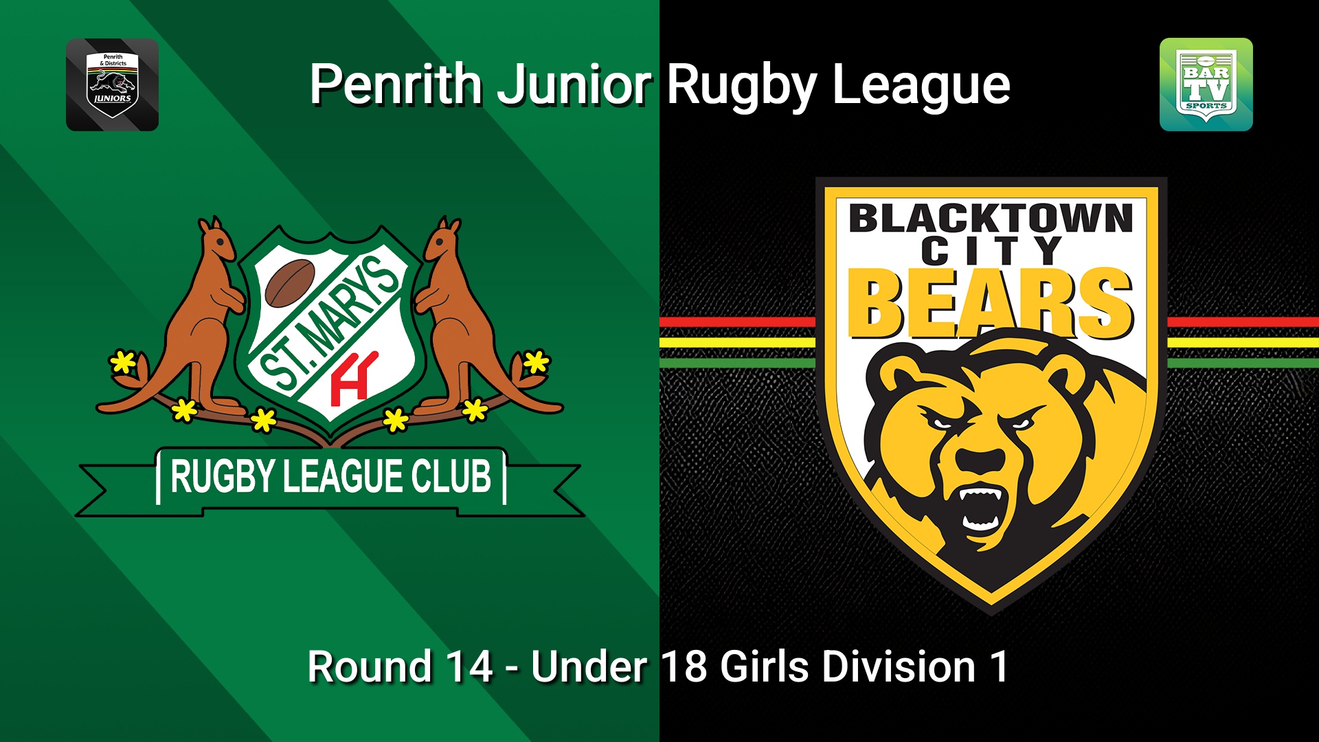 260801-video-Penrith & District Junior Rugby League Round 14 - Under 18 Girls Division 1 - St Marys v Blacktown City Slate Image