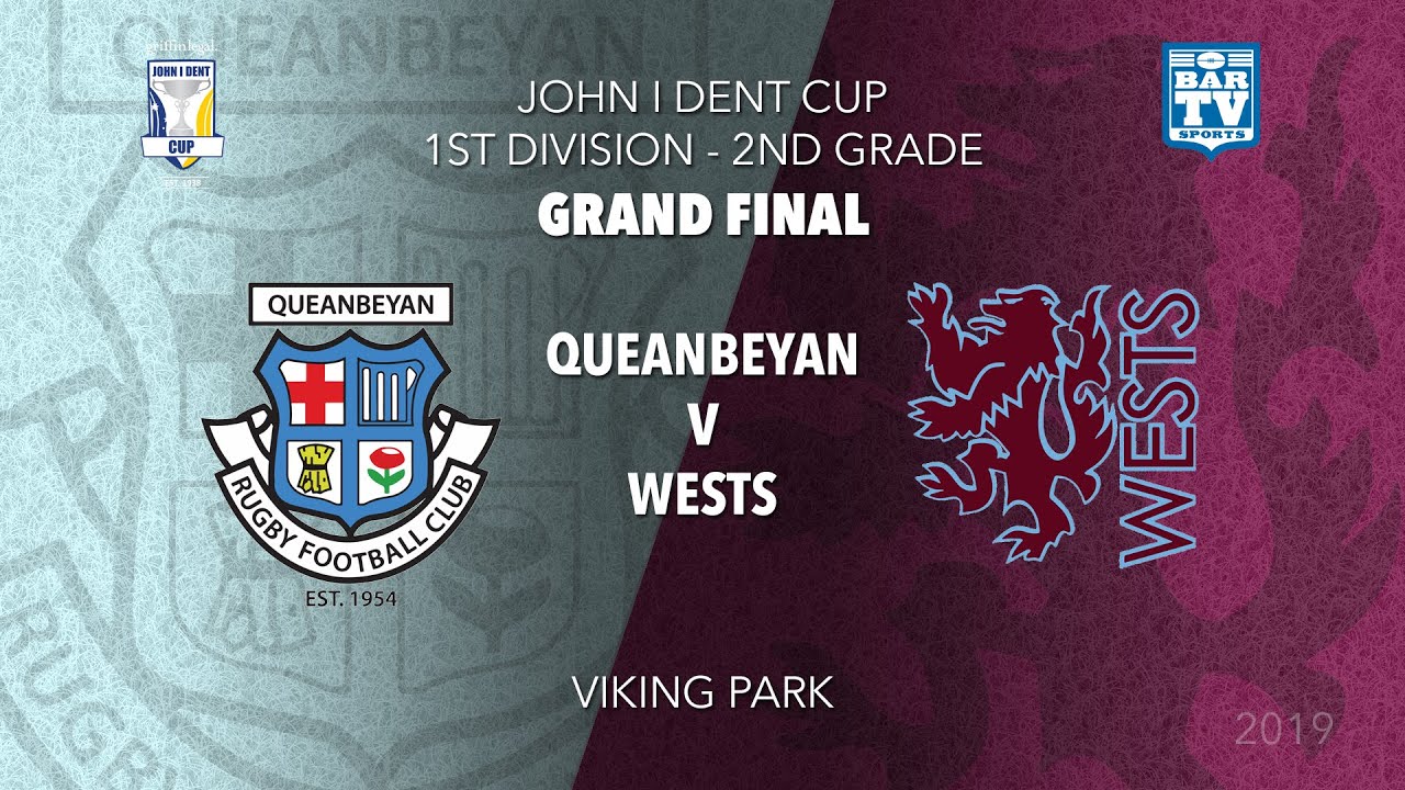 John I Dent Grand Final - Queanbeyan Whites v Wests Lions Slate Image