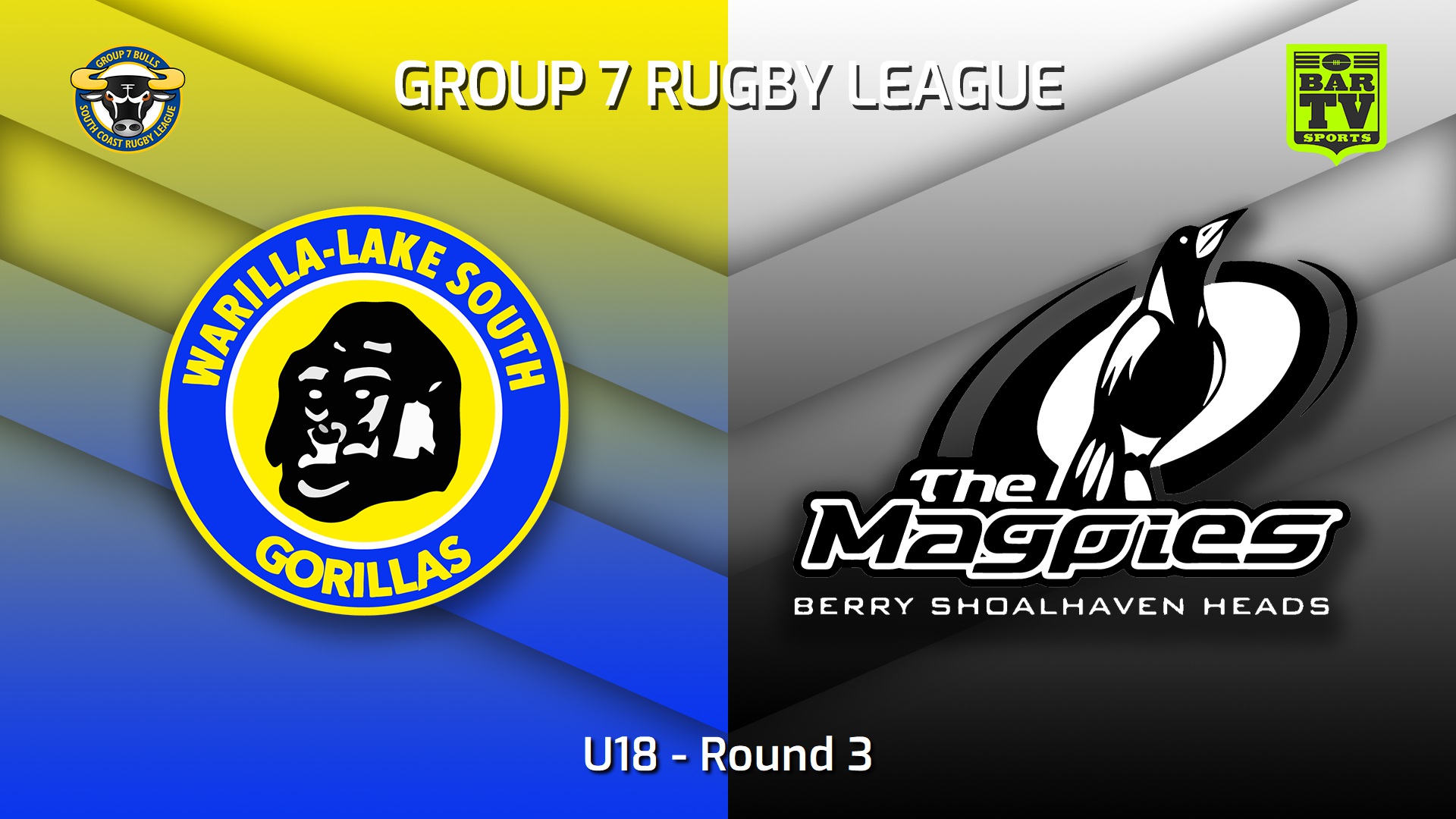 230416-South Coast Round 3 - U18 - Warilla-Lake South Gorillas v Berry-Shoalhaven Heads Magpies Slate Image