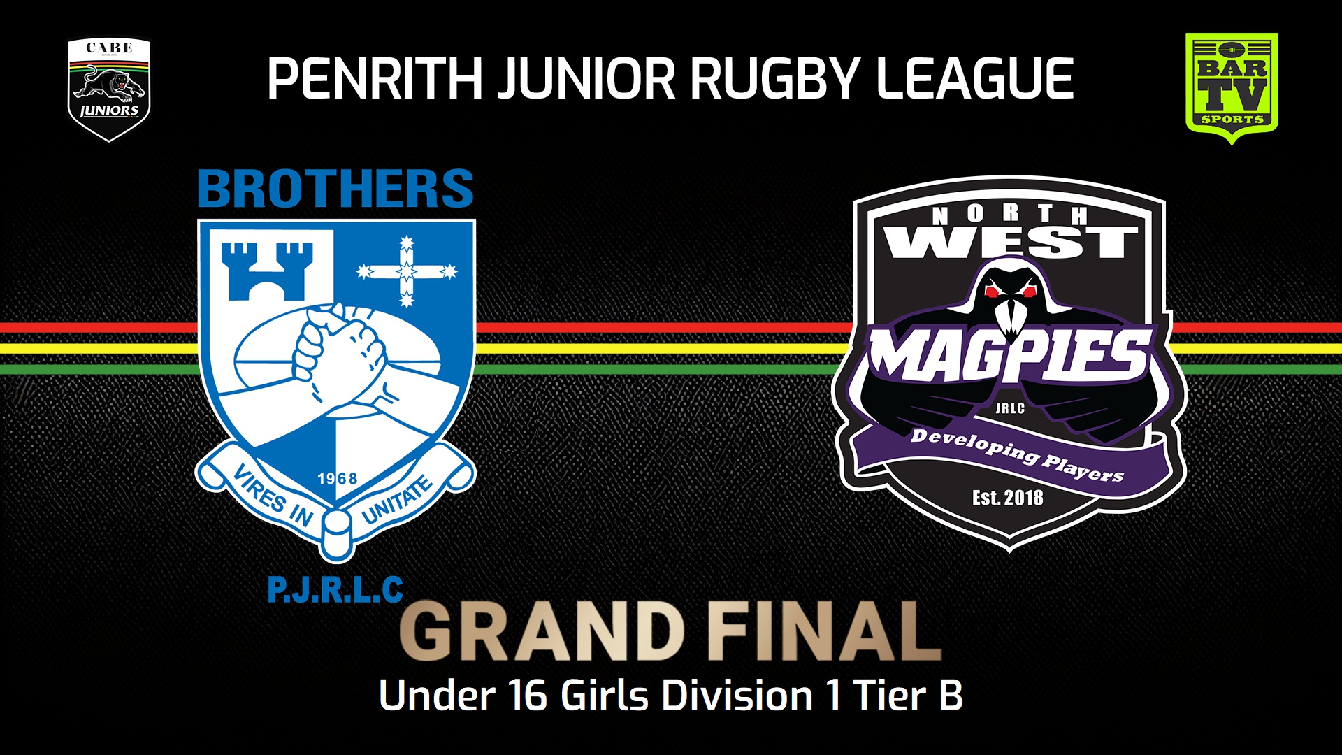 240907-video-Penrith & District Junior Rugby League Grand Final - Under 16 Girls Division 1B - Brothers v North West Magpies Slate Image
