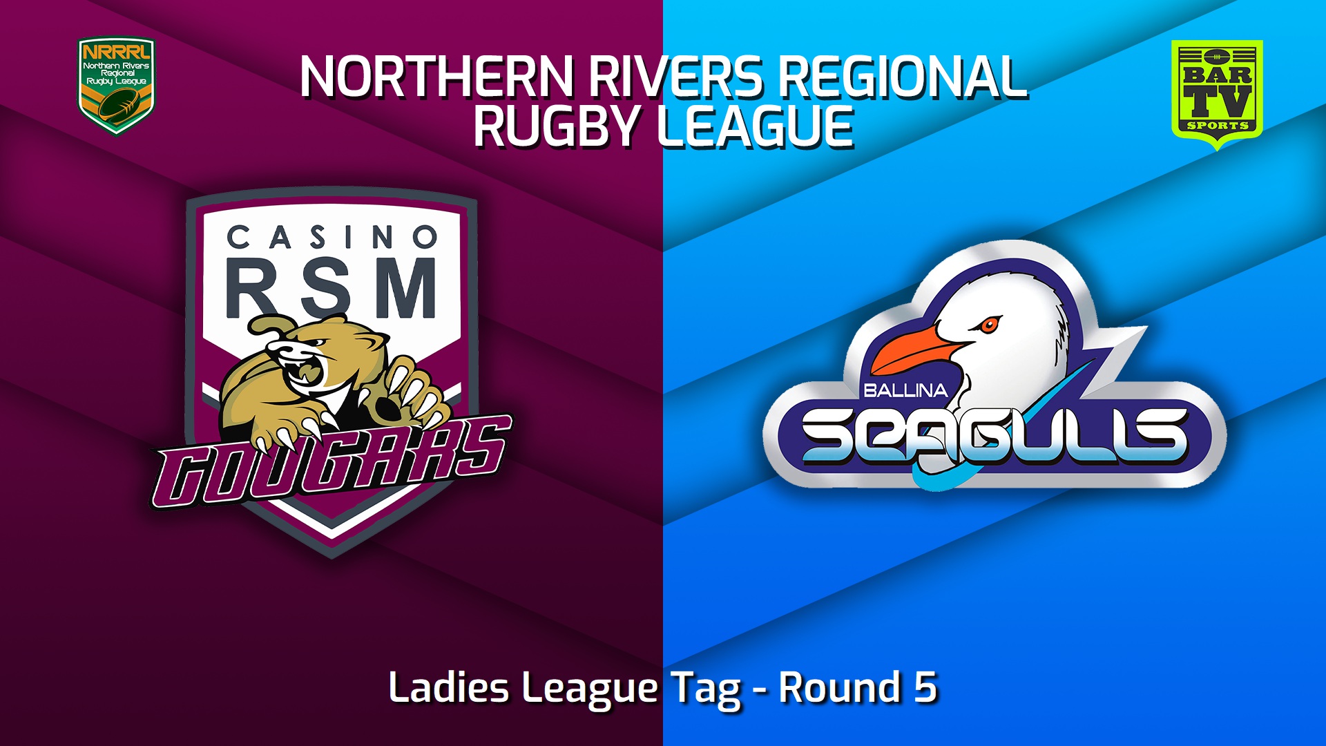 220805-Northern Rivers Round 5 - Ladies League Tag - Casino RSM Cougars v Ballina Seagulls Slate Image