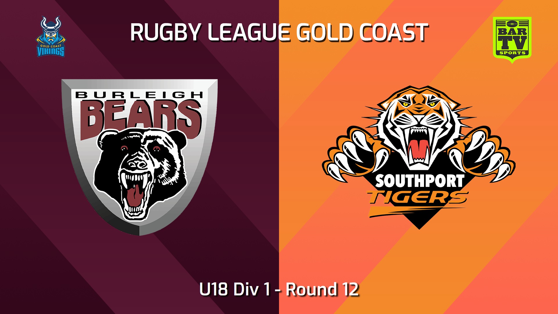 240721-video-Gold Coast Round 12 - U18 Div 1 - Burleigh Bears v Southport Tigers Slate Image