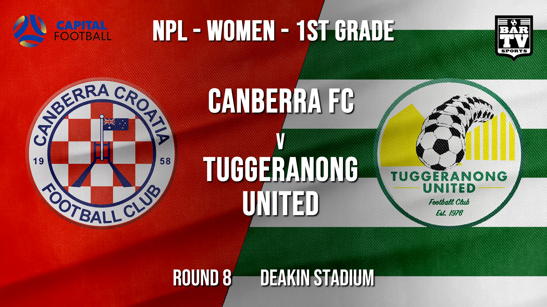 NPLW - Capital Round 8 - Canberra FC (women) v Tuggeranong United FC (women) Slate Image