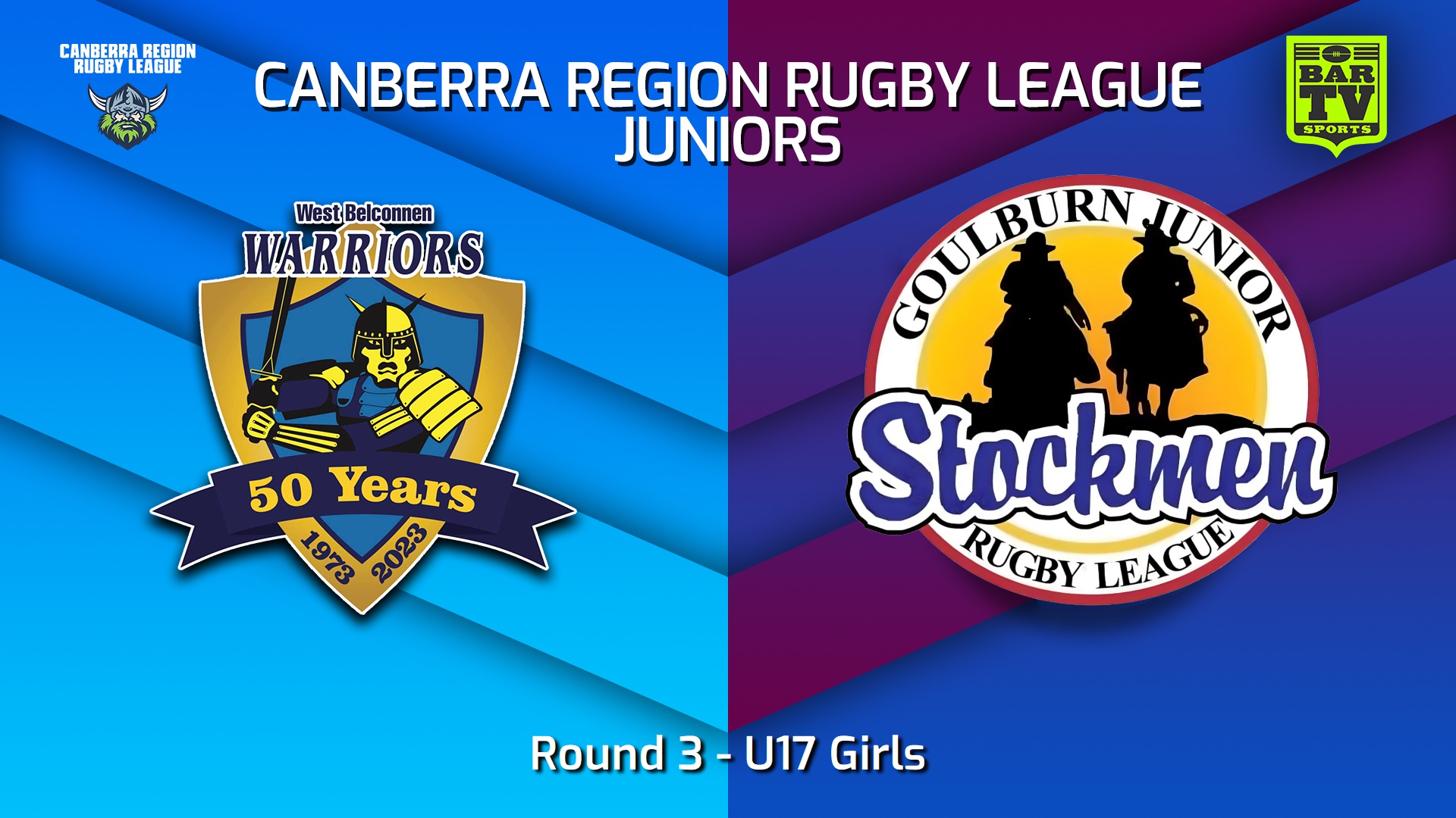 250509-video-Canberra Region Rugby League Juniors Round 3 - U17 Girls - West Belconnen Warriors Juniors v Goulburn Junior Stockmen Slate Image