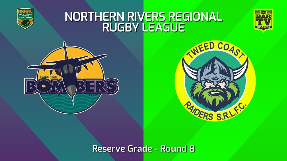 240525-video-Northern Rivers Round 8 - Reserve Grade - Evans Head Bombers v Tweed Coast Raiders Slate Image