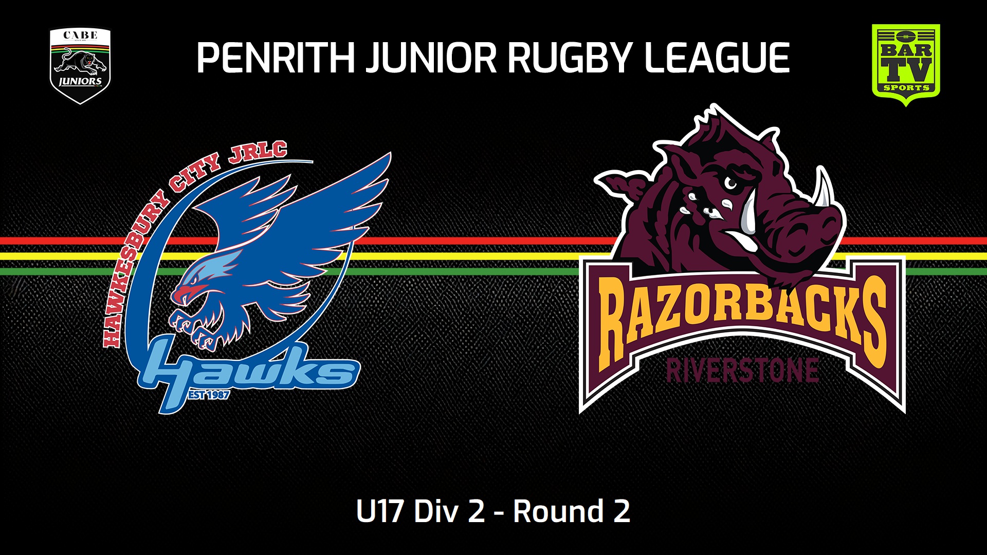 240414-Penrith & District Junior Rugby League Round 2 - U17 Div 2 - Hawkesbury City v Riverstone Razorbacks Slate Image