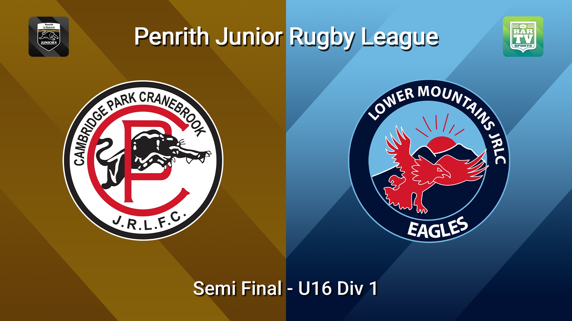 260822-video-Penrith & District Junior Rugby League Semi Final - U16 Div 1 - Cambridge Park v Lower Mountains Slate Image