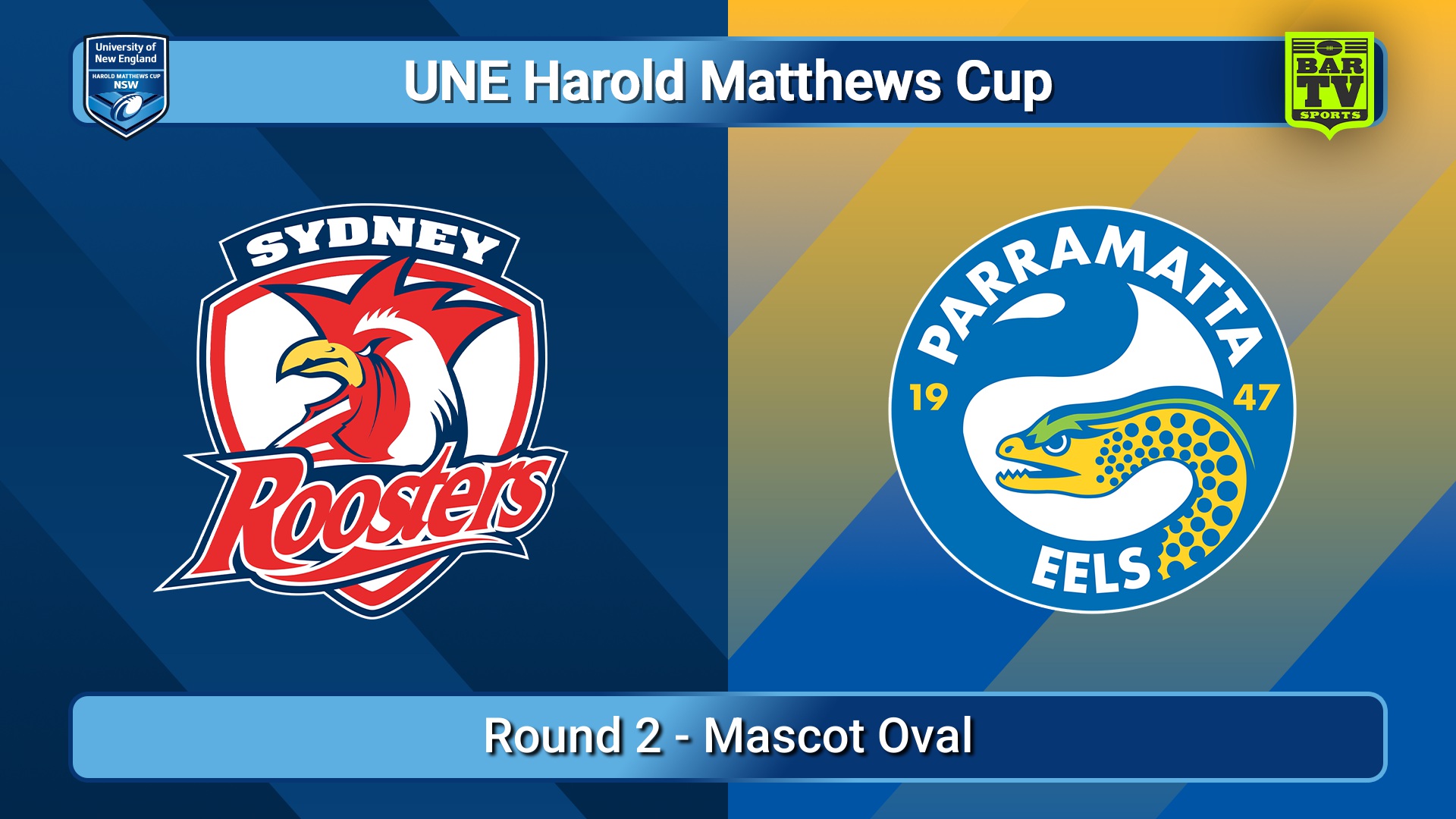 250208-video-UNE Harold Matthews Cup Round 2 - Sydney Roosters v Parramatta Eels Slate Image