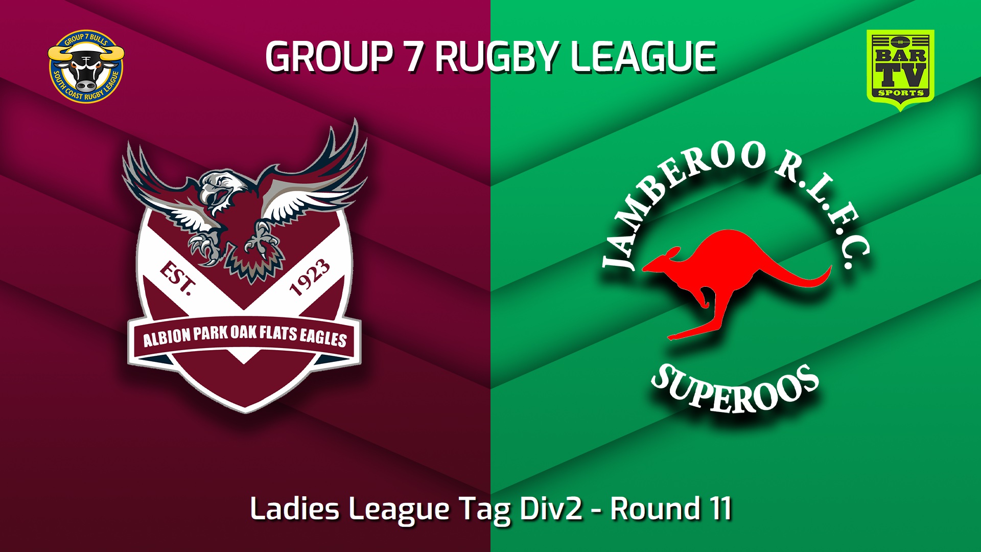 230618-South Coast Round 11 - Ladies League Tag Div2 - Albion Park Oak Flats Eagles v Jamberoo Superoos Slate Image