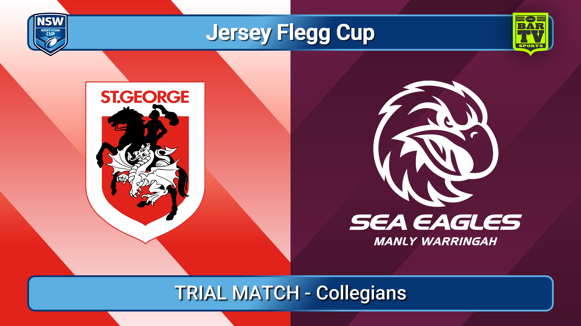 250222-video-Jersey Flegg Cup TRIAL MATCH - St George Dragons v Manly Warringah Sea Eagles Slate Image