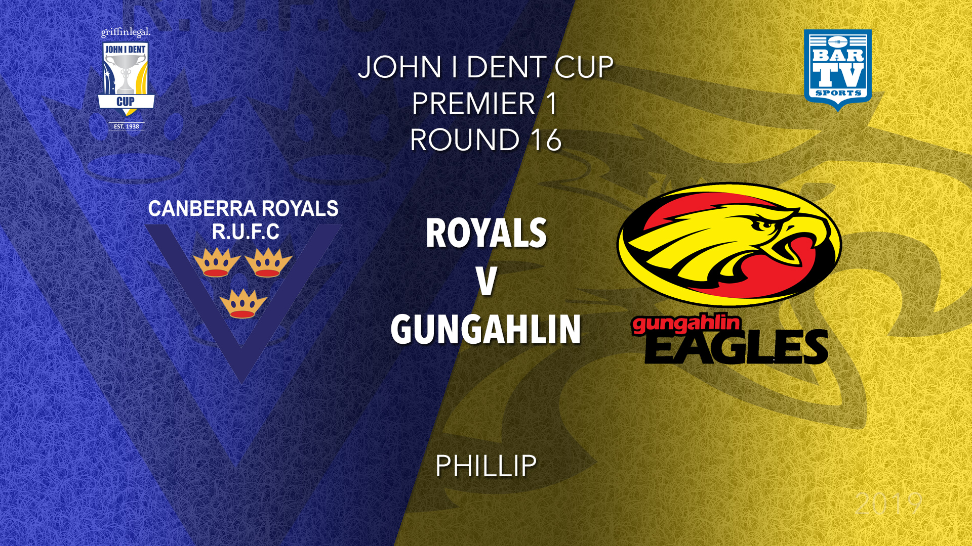 John I Dent Round 16 - Premier 1 - Canberra Royals v Gungahlin Eagles Slate Image