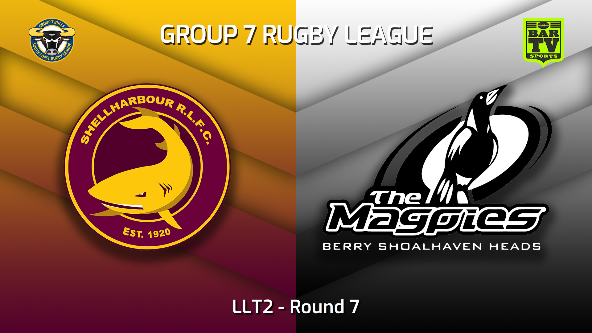 220615-South Coast Round 7 - LLT2 - Shellharbour Sharks v Berry-Shoalhaven Heads Magpies Slate Image