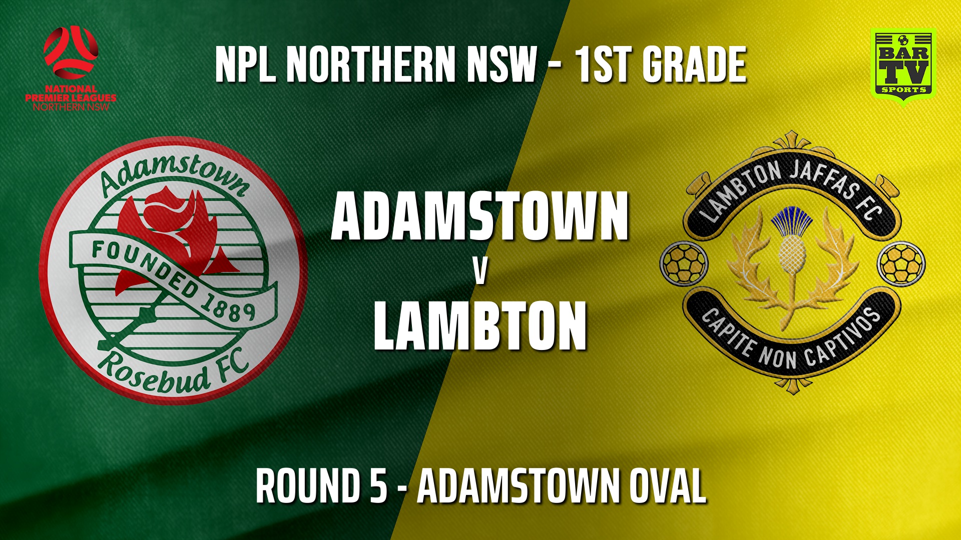 210422-NPL - NNSW Round 5 - Adamstown Rosebud FC v Lambton Jaffas FC Slate Image