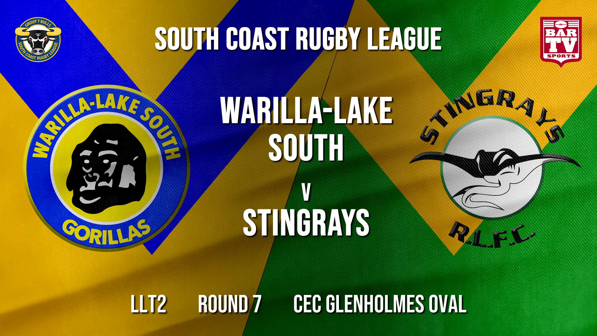 Group 7 RL Round 7 - LLT2 - Warilla-Lake South v Stingrays of Shellharbour Slate Image