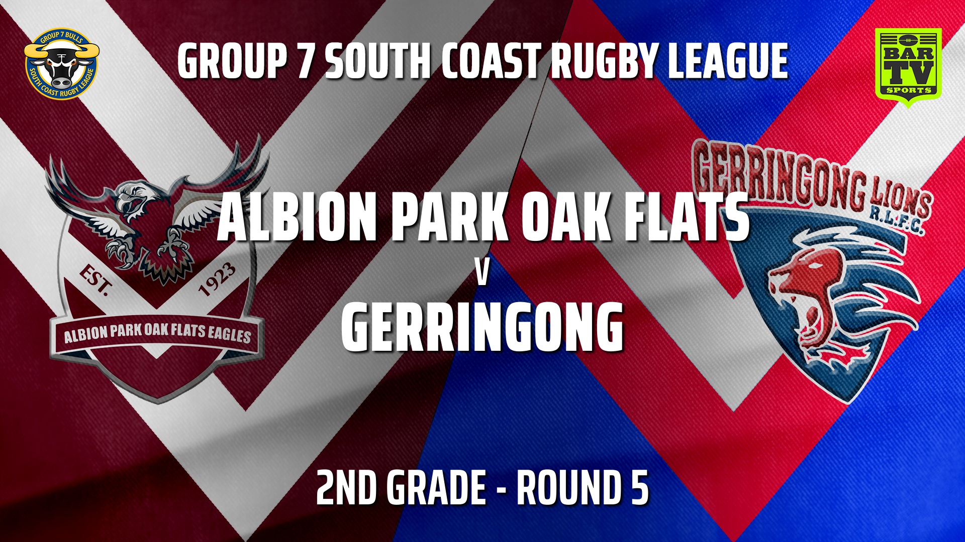 210515-Group 7 RL Round 5 - 2nd Grade - Albion Park Oak Flats v Gerringong Slate Image