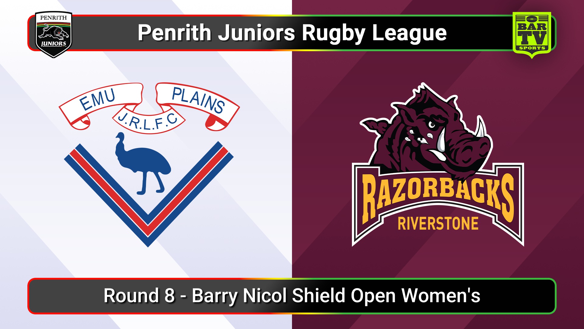 250601-video-Penrith & District Junior Rugby League Round 8 - Coates Barry Nicol Shield Open Women's - Emu Plains v Riverstone Slate Image