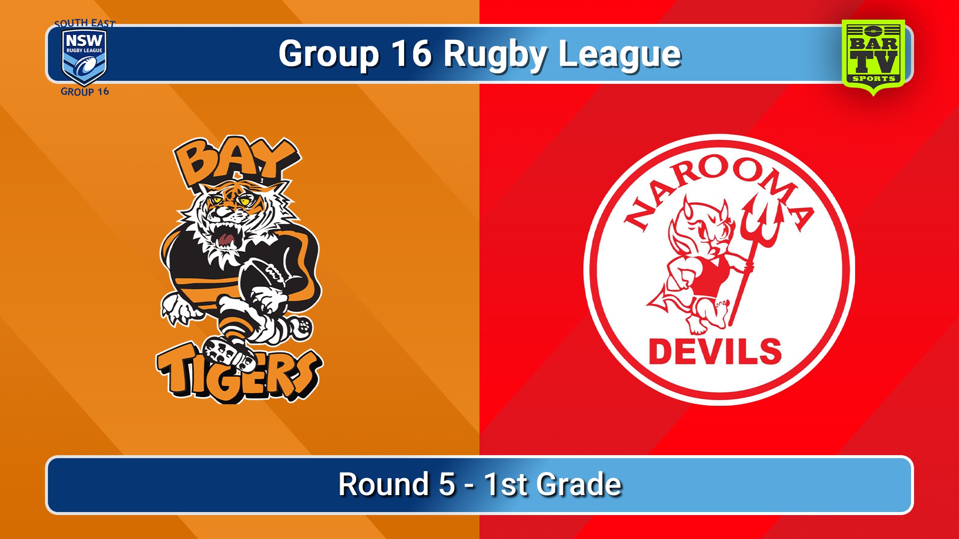 260523-video-Group 16 Rugby League  Round 5 - 1st Grade - Bateman's Bay Tigers v Narooma Devils Slate Image