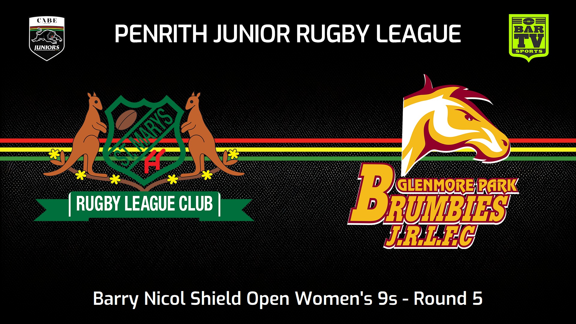 240804-video-Penrith & District Junior Rugby League Round 5 - Barry Nicol Shield Open Women's 9s - St Marys v Glenmore Park Brumbies Slate Image