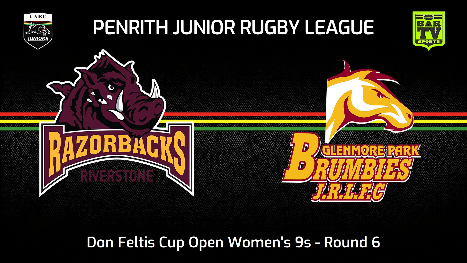 240811-video-Penrith & District Junior Rugby League Round 6 - Don Feltis Cup Open Women's 9s - Riverstone Razorbacks v Glenmore Park Brumbies Slate Image