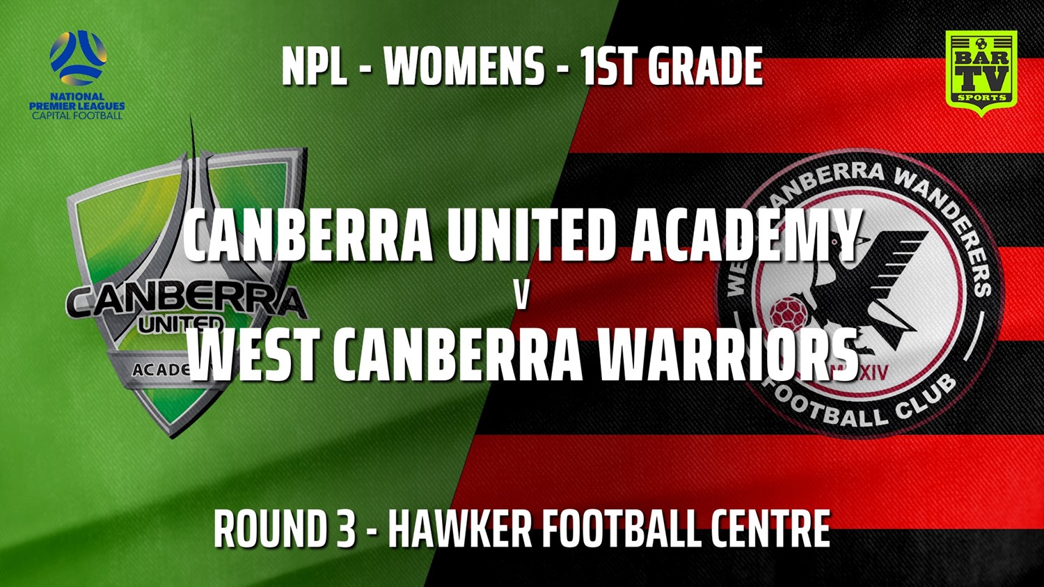 210422-NPLW - Capital Round 3 - Canberra United Academy v West Canberra Warriors (women) Minigame Slate Image