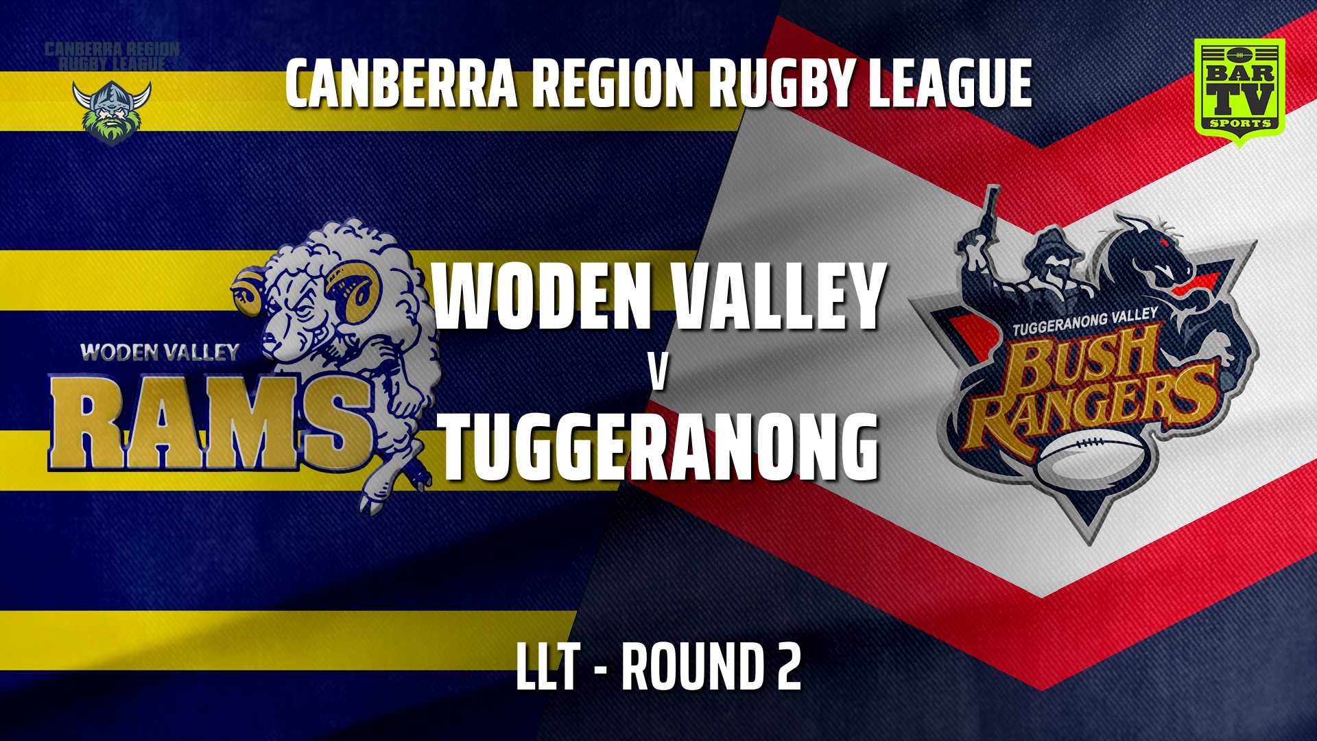 CRRL Round 2 - Ladies League Tag - Woden Valley Rams v Tuggeranong Bushrangers Slate Image
