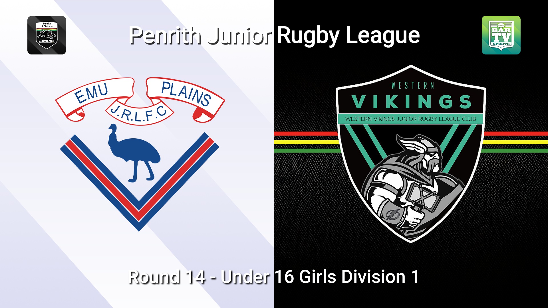 260801-video-Penrith & District Junior Rugby League Round 14 - Under 16 Girls Division 1 - Emu Plains v Western Vikings Slate Image