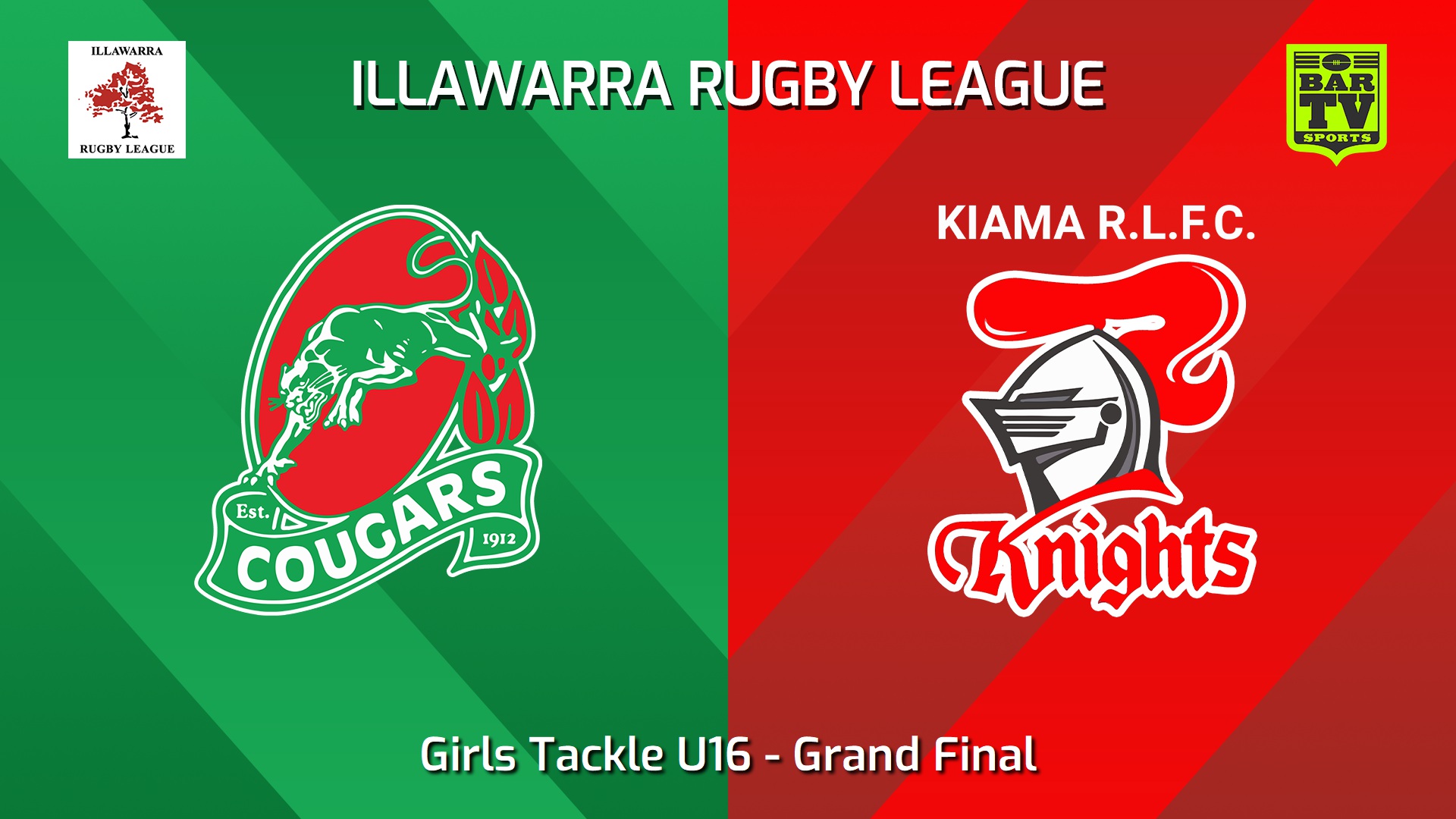 240824-video-Illawarra Rugby League Juniors Grand Final - Girls Tackle U16 - Corrimal Cougars v Kiama Knights Slate Image