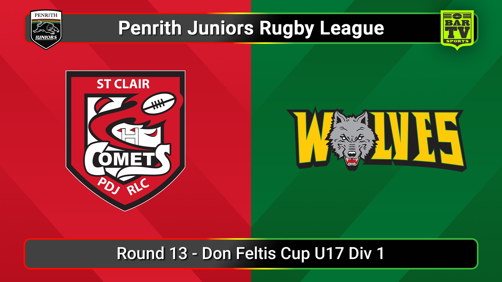 250726-video-Penrith & District Junior Rugby League Round 13 - Don Feltis Cup U17 Div 1 - St Clair v Windsor Wolves Slate Image