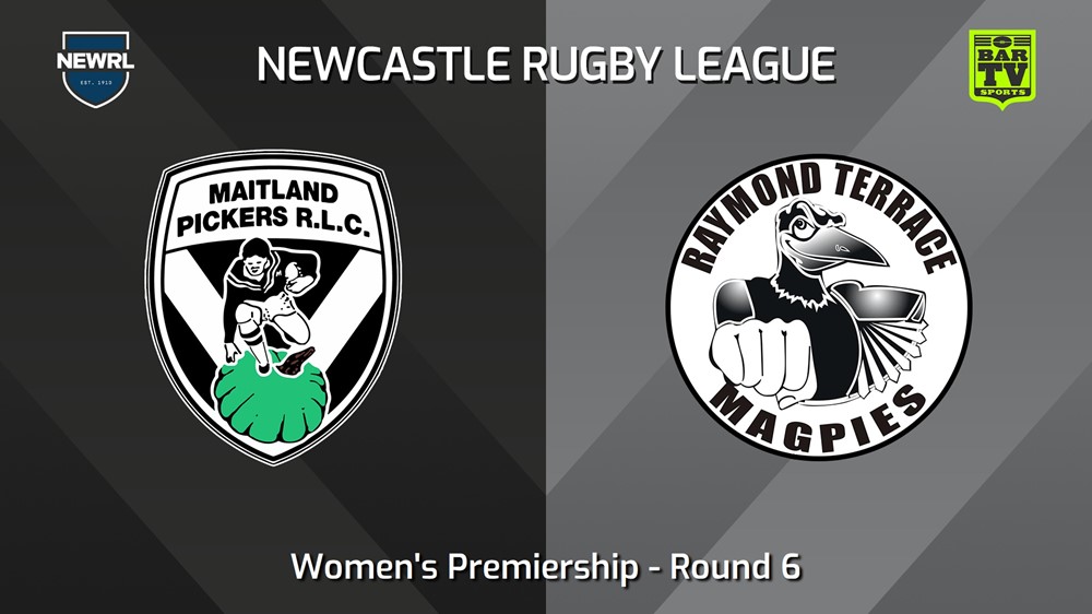 240608-video-Newcastle RL Round 6 - Women's Premiership - Maitland Pickers v Raymond Terrace Magpies Slate Image