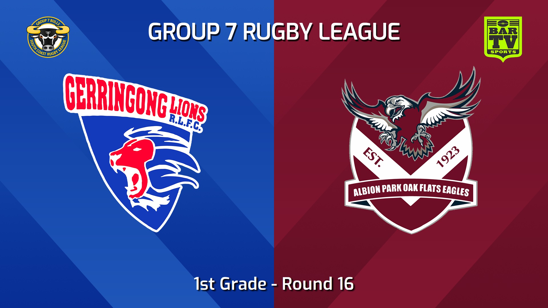 240803-video-South Coast Round 16 - 1st Grade - Gerringong Lions v Albion Park Oak Flats Eagles Slate Image