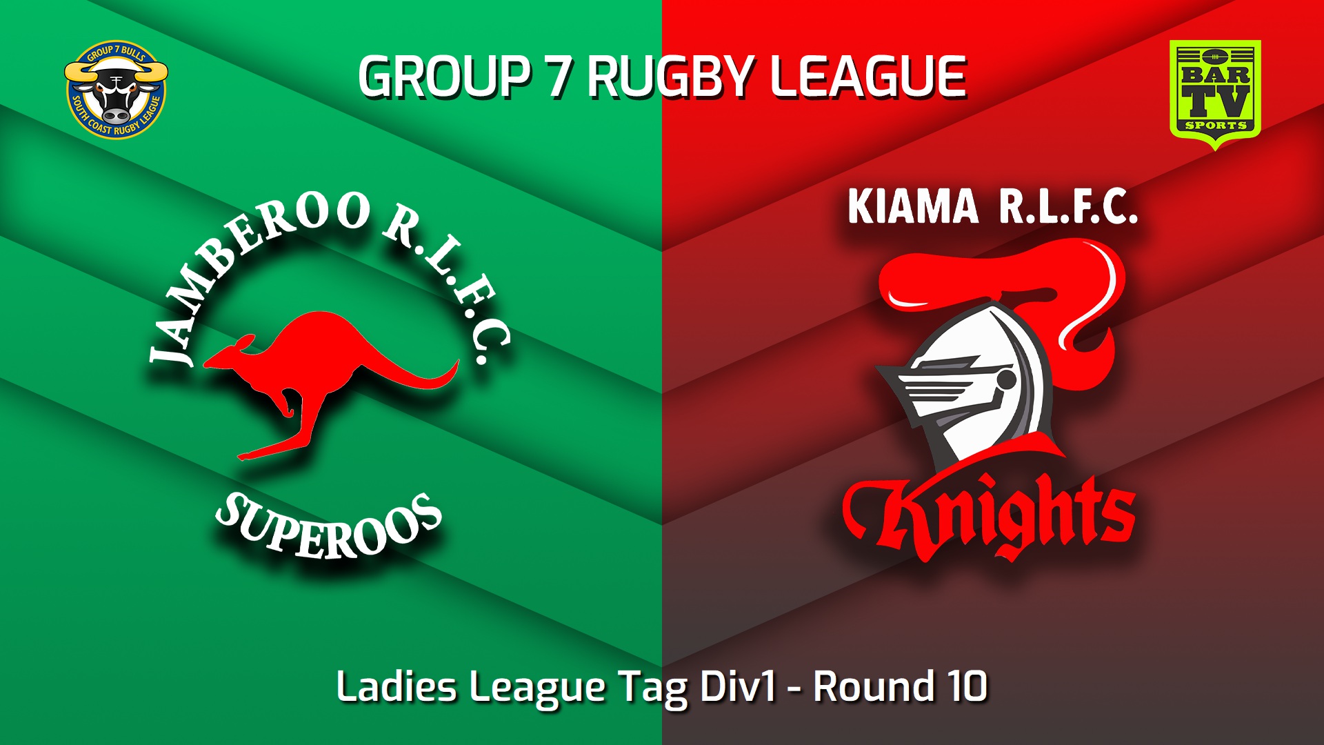 230603-South Coast Round 10 - Ladies League Tag Div1 - Jamberoo Superoos v Kiama Knights Slate Image