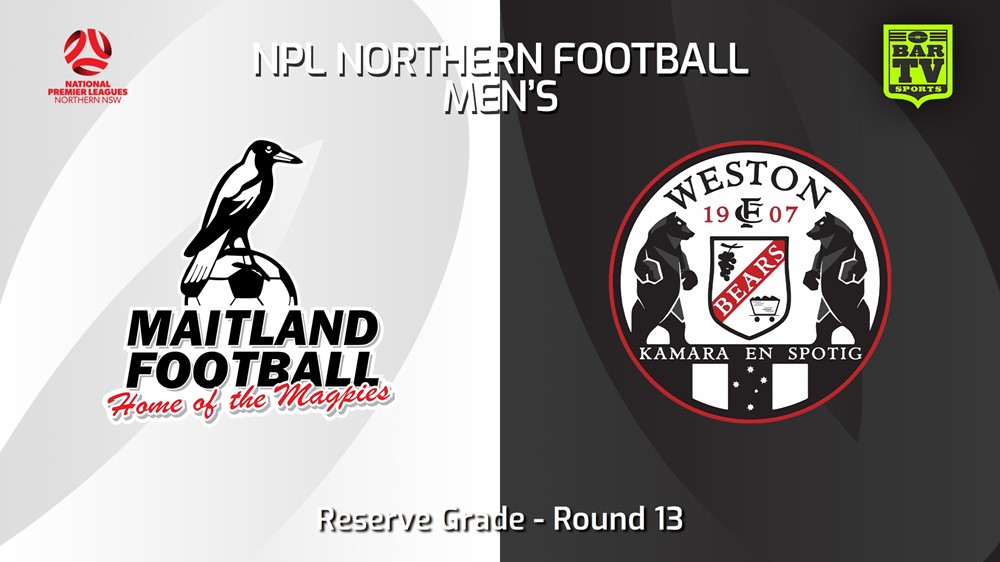 240525-video-NNSW NPLM Res Round 13 - Maitland FC Res v Weston Workers FC Res Minigame Slate Image