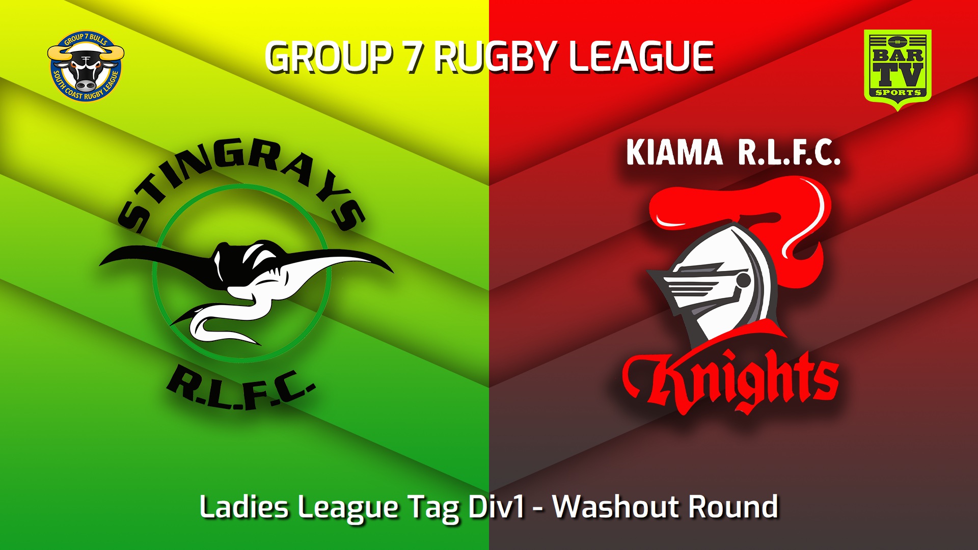 230702-South Coast Washout Round - Ladies League Tag Div1 - Stingrays of Shellharbour v Kiama Knights Slate Image