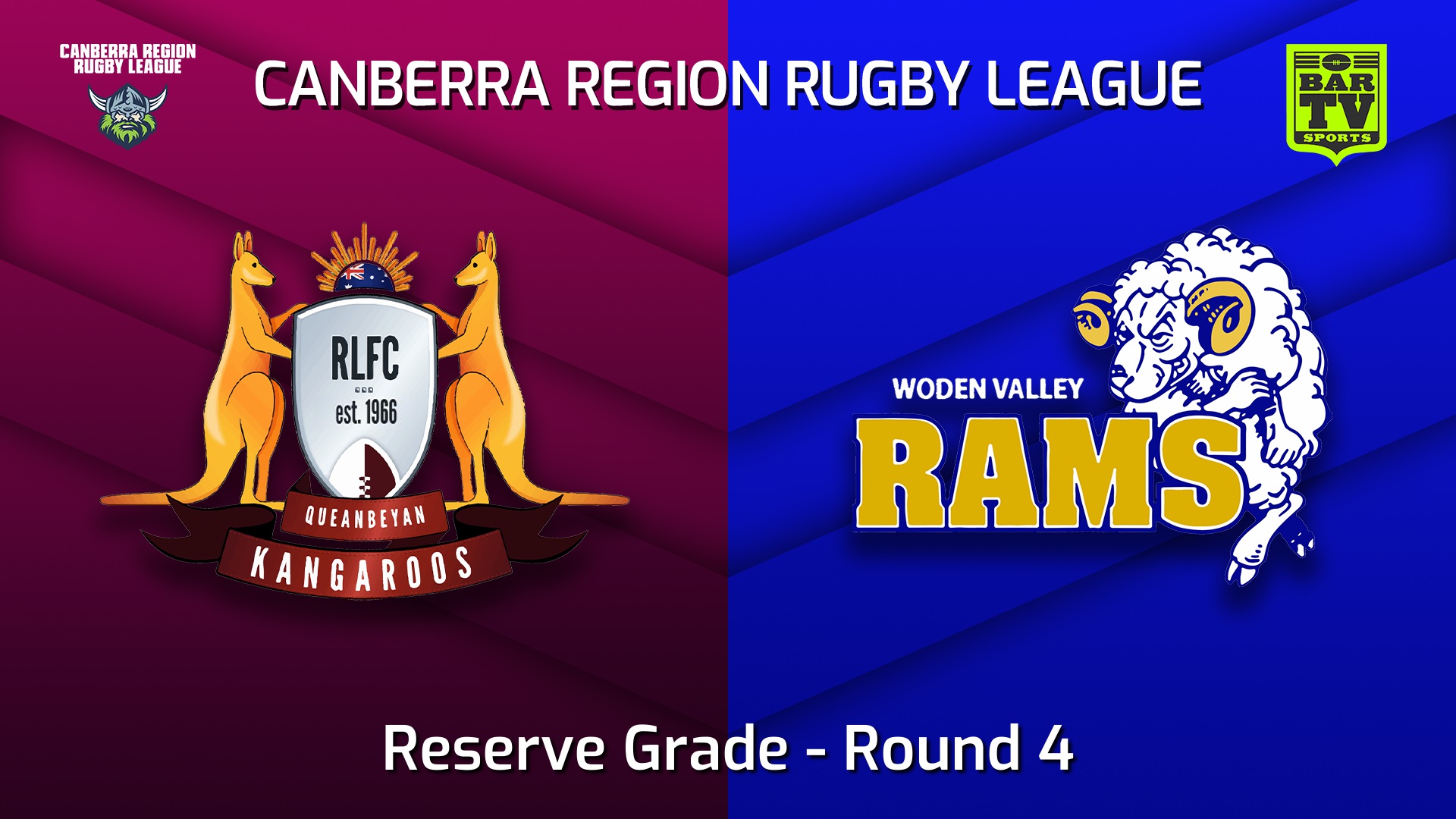 220430-Canberra Round 4 - Reserve Grade - Queanbeyan Kangaroos v Woden Valley Rams Slate Image