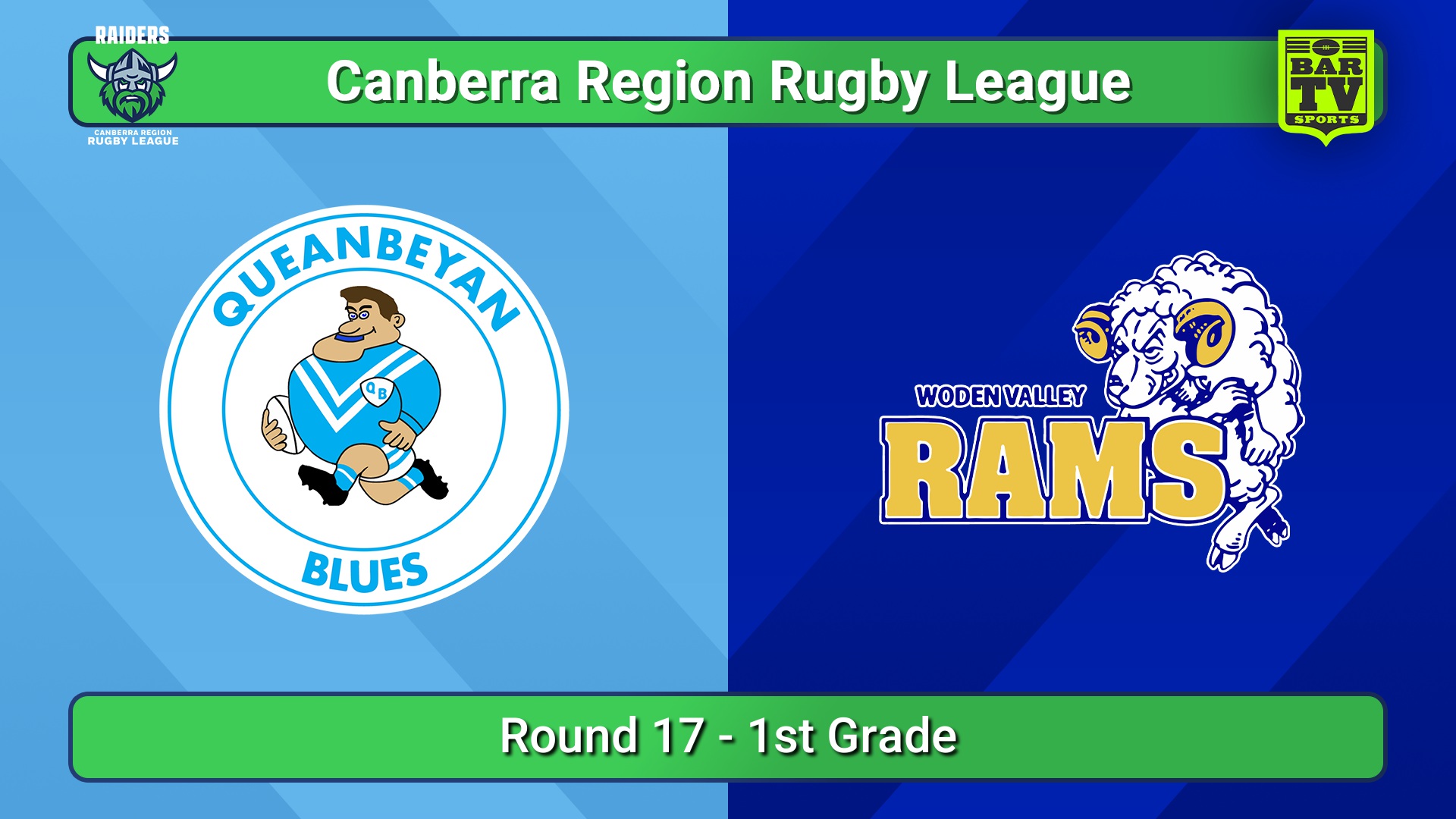 250809-video-Canberra Round 17 - 1st Grade - Queanbeyan Blues v Woden Valley Rams Slate Image