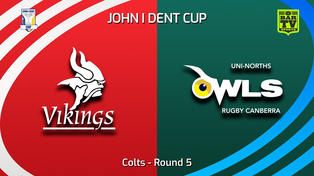 240511-video-John I Dent (ACT) Round 5 - Colts - Tuggeranong Vikings v UNI-North Owls Minigame Slate Image